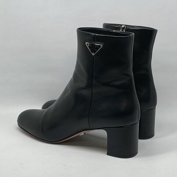 Prada Leather Zip Ankle-Booties - Picture 9 of 14